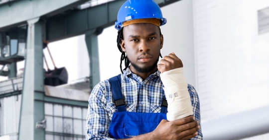injured construction worker